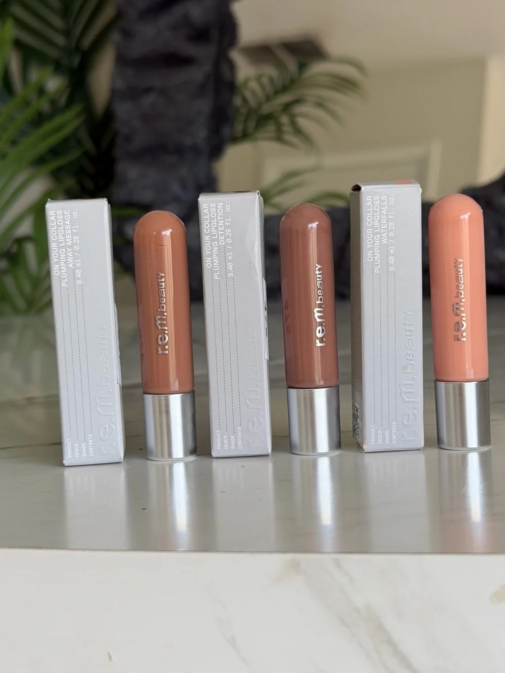 r.e.m. beauty On Your Collar Plumping Lip Gloss Bundle 3 Shades New